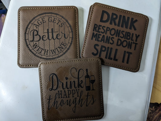 Wine Wisdom Coaster Set