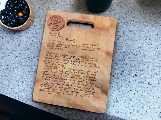 Custom Engraved Recipe Board